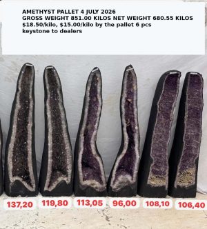Amethyst Cathedral Pallet 4 July 2026