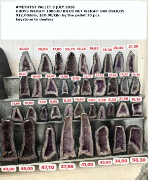Amethyst Cathedral Pallet 8 July 2026