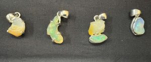 Sterling Silver Ethiopian Opal Pendants