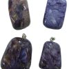 charoite tumble pendant L