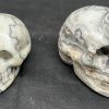 banded calcite skull large