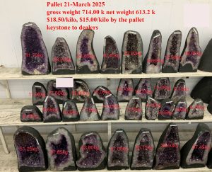 Amethyst Cathedral Pallet 21 March 2025