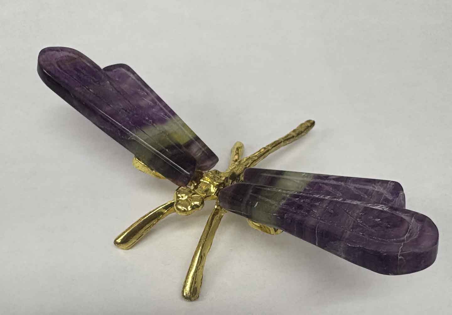 fluorite dragonfly gold