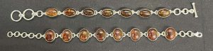 Sterling Silver Amber Bracelets