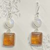 amber earrings