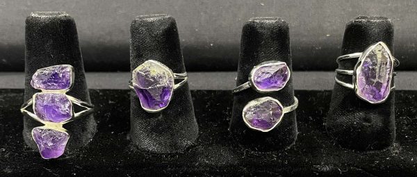 amethyst rough ring