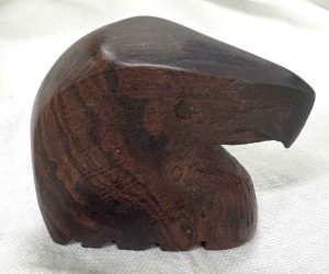 Ironwood Eagle Head Statues