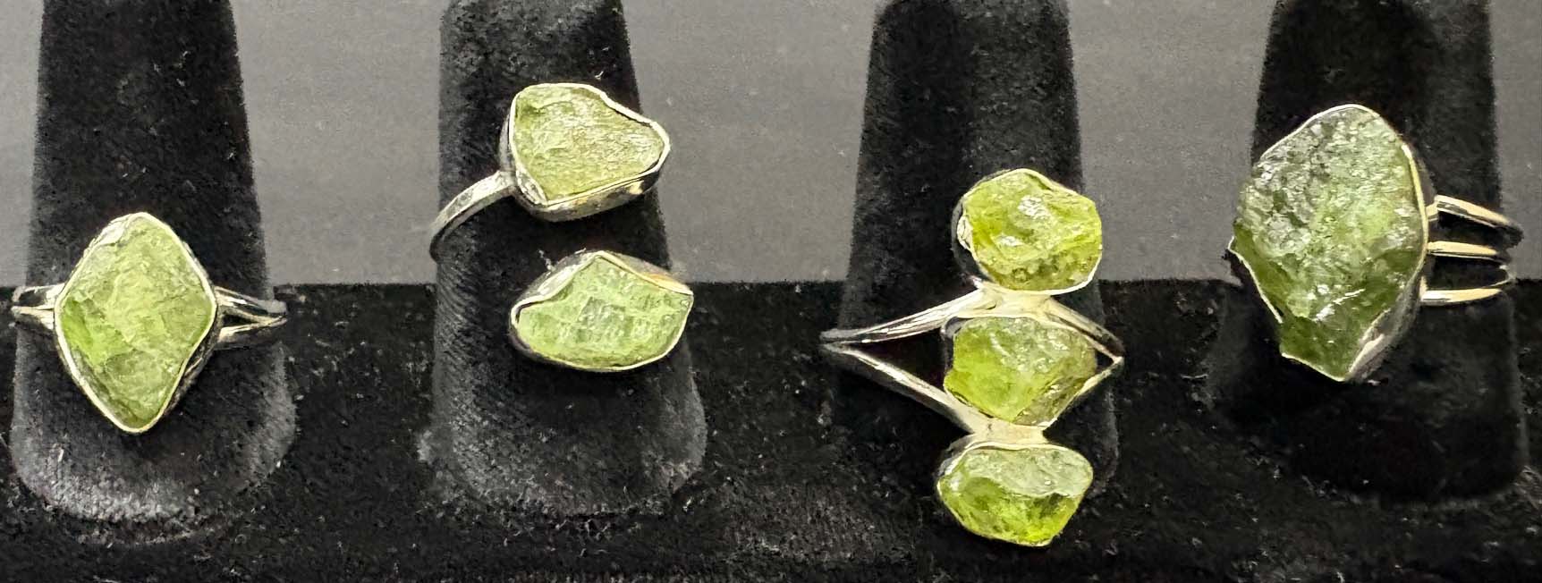 green fluorite rough ring
