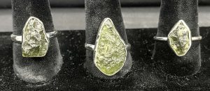 Sterling Silver Moldavite Rings