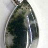 sterling pendant moss agate