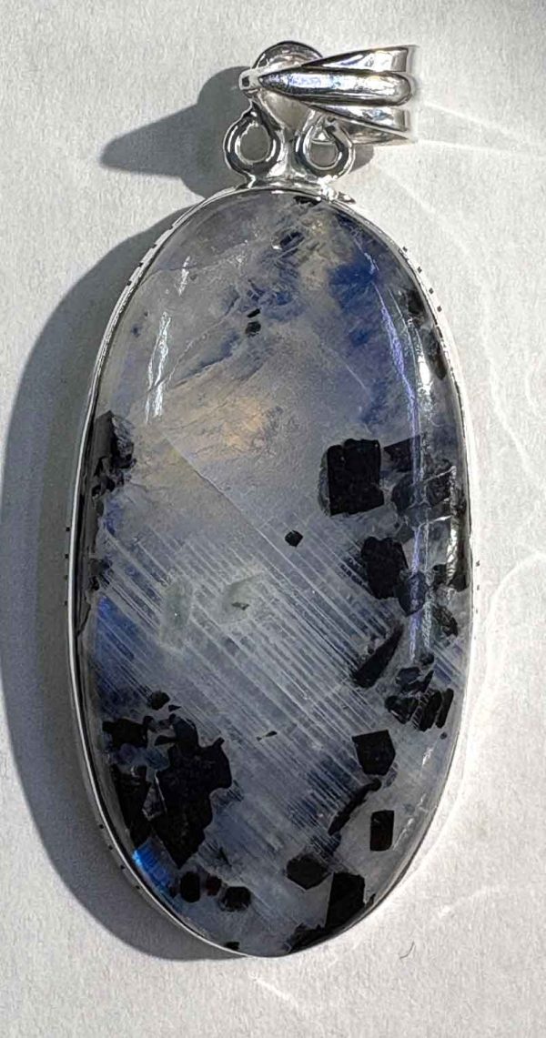 sterling pendant rmon w tourmaline