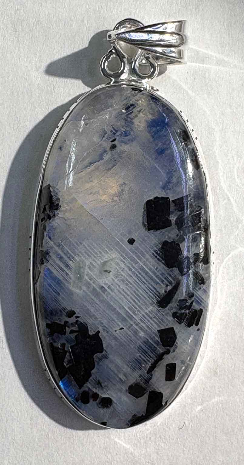 sterling pendant rmon w tourmaline