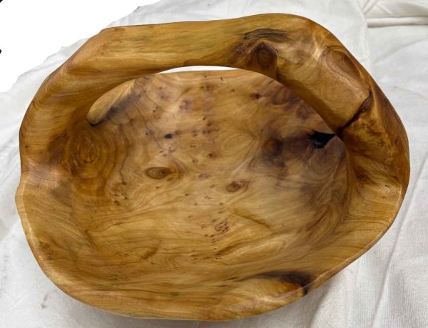 wood basket small
