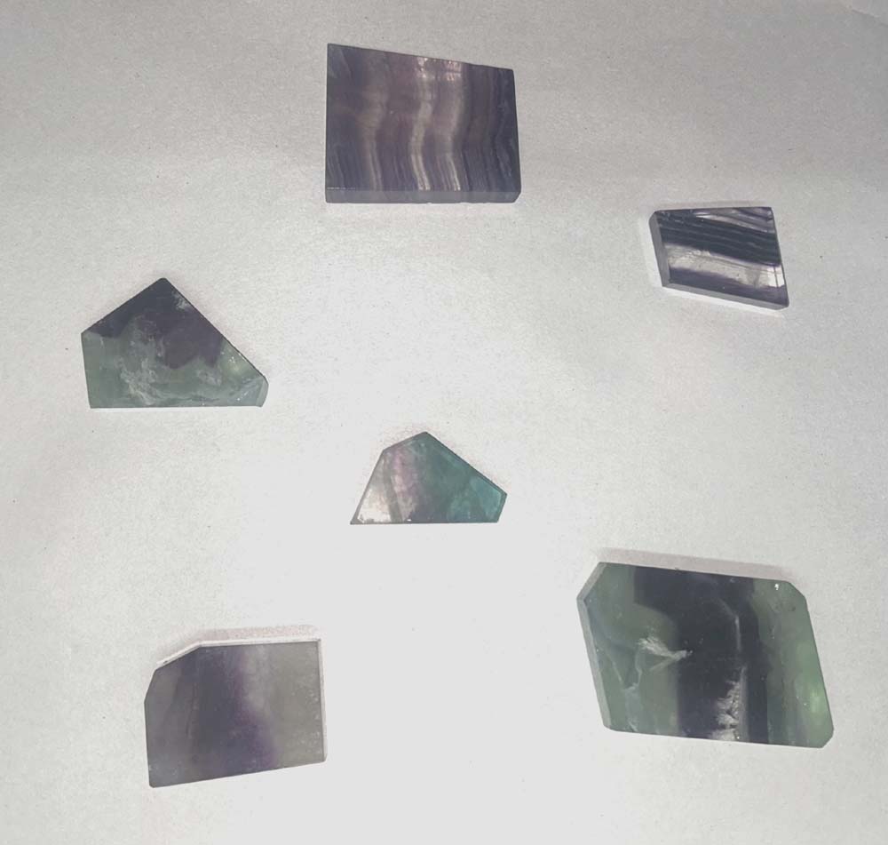 fluorite geo slab by piece