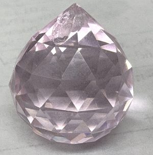 Pink Round Crystal 20mm