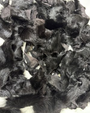 Dyed Muskrat scrap bag