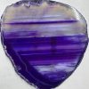 purple agate slab