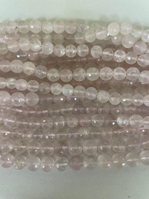 Rose Quartz Faceted Round Lot #106