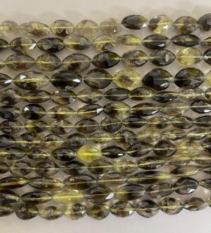 Smoky Lemon Quartz Faceted Flat Oval Lot #110