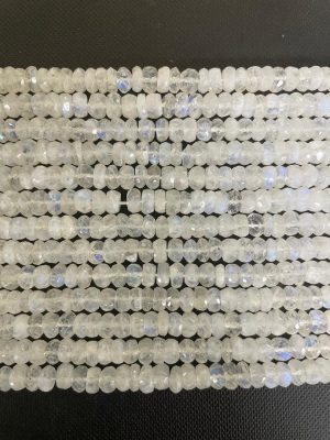 Rainbow Moonstone Faceted Tyre Lot #113