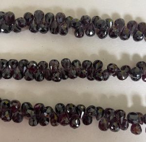 Garnet Faceted Teardrop Lot #116