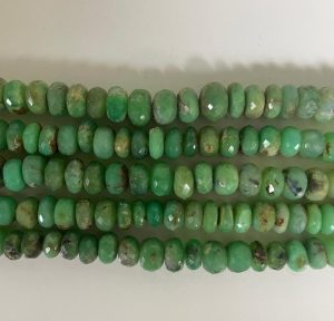 Chrysocolla Faceted Rondelle Lot #93