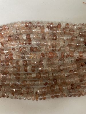 Hematoid Quartz Faceted Rondelle Lot #97