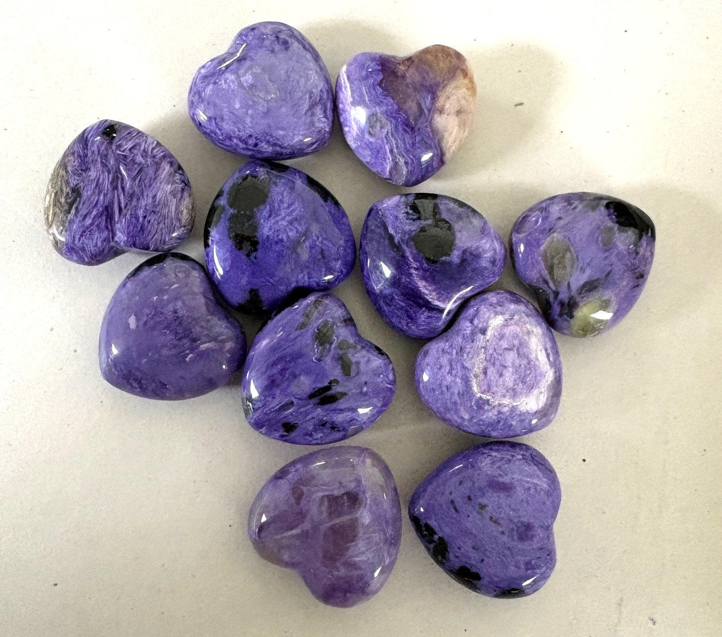 charoite heart small