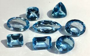 Blue Topaz Faceted Cab